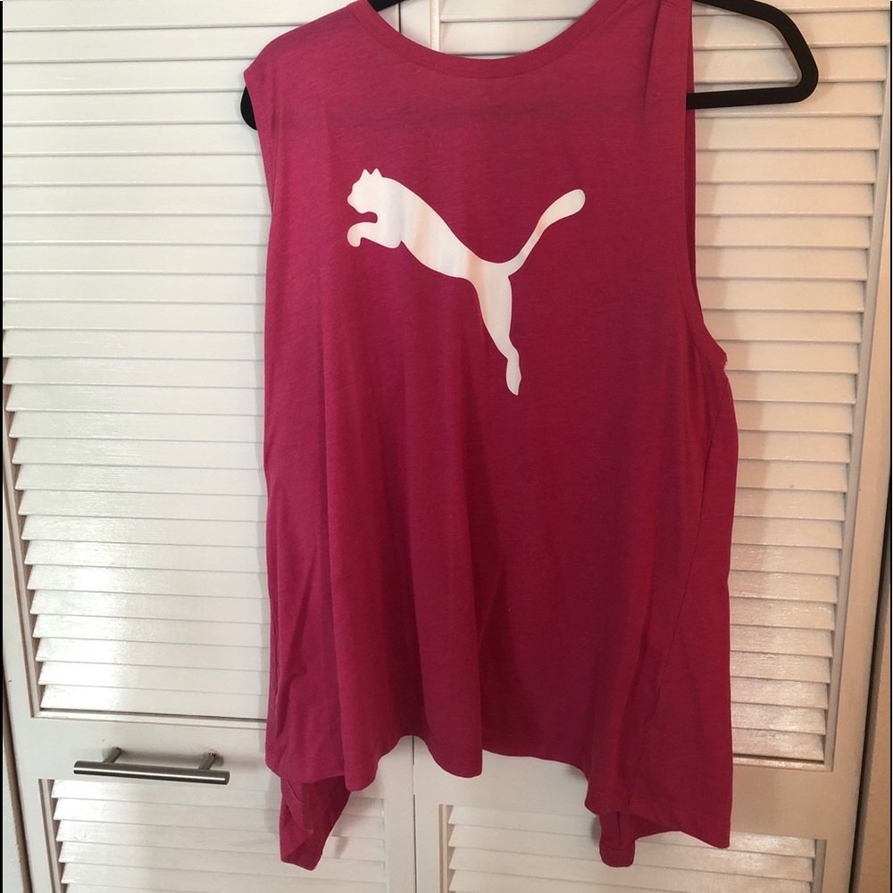 Puma open back workout shirt